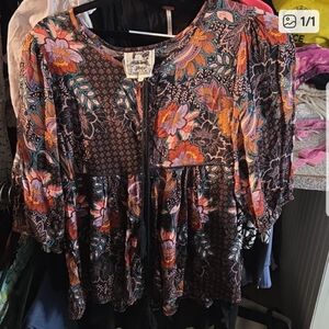 👙🌹Jaase bohemian floral print top